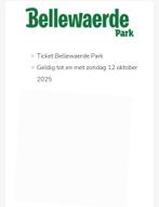 2 Tickets voor Bellewaerde, Tickets en Kaartjes, Twee personen