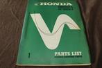 Honda CB250 CB350 CL350 K4 1972 motorcycle parts list, Motoren, Ophalen of Verzenden, Honda