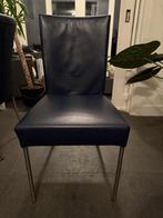 Bert Plantagie 6 blauwe eetkamerstoelen, Huis en Inrichting, Stoelen, Ophalen, Gebruikt, Blauw, Vijf, Zes of meer stoelen