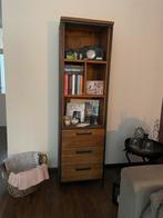Romaro Teakhouten Boekenkast met Metalen Frame, Ophalen, Teakhout, 50 tot 100 cm, Zo goed als nieuw