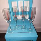 Piper Heidsieck Champagne glazen 20 cm set van 4 stuks, Ophalen, Glas of Glazen, Overige stijlen, Glas