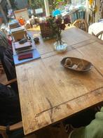 Teakhouten tafel, Huis en Inrichting, Tafels | Eettafels, Ophalen, Gebruikt, 100 tot 150 cm, Teakhout