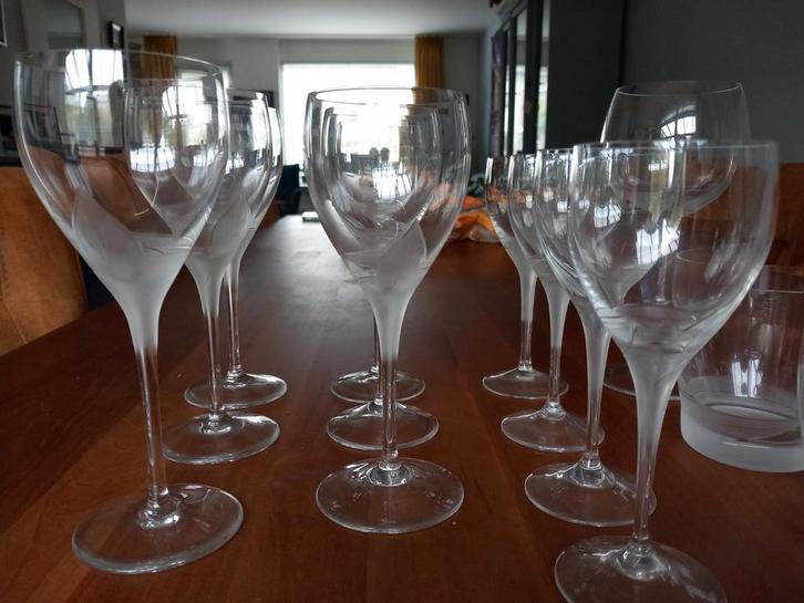 Eisch Lente Kristallen Glazen - Gave Staat!, Huis en Inrichting, Keuken | Servies, Zo goed als nieuw, Glas of Glazen, Effen, Glas