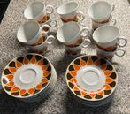 Eschenbach Bavaria Germany. 12 kop en schotel. Oranje-Bruin., Antiek en Kunst, Ophalen of Verzenden