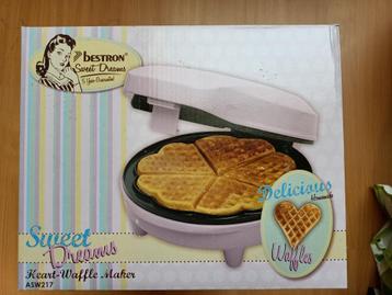 Bestron hartjes wafelijzer / wafelmaker beschikbaar voor biedingen