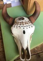 Decoratief licht aan de wand - nepschedel van koe - 35 cm, Huis en Inrichting, Lampen | Hanglampen, Ophalen of Verzenden, Zo goed als nieuw