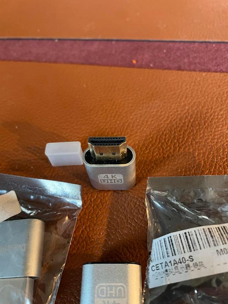 6x HDMI Dummy Plug - 4K UHD, Audio, Tv en Foto, Audiokabels en Televisiekabels, Nieuw, HDMI-kabel, Minder dan 2 meter, Ophalen of Verzenden