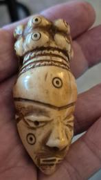 19thc Ikhoko ikoko pende hanger congo beeld masker tribaal, Ophalen of Verzenden