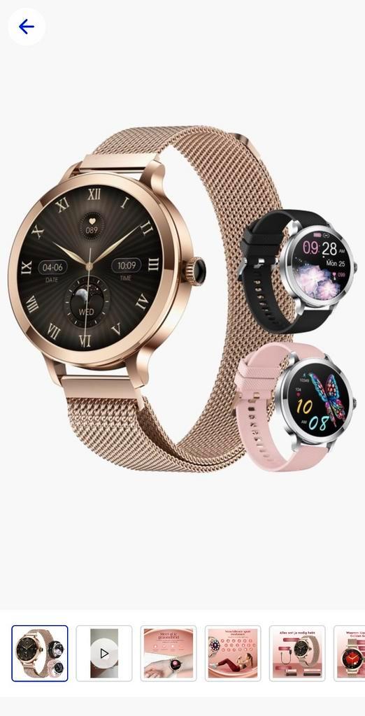 Goldensound smartwatch, Sieraden, Tassen en Uiterlijk, Smartwatches, Nieuw, Android, Zwart, Ophalen of Verzenden