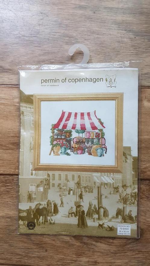 2 Borduurpakketten van  Permin of Copenhagen, Hobby en Vrije tijd, Borduren en Borduurmachines, Nieuw, Borduurpakket, Handborduren