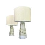 Set Carrara Tafellampen van Peill & Putzler, Duitsland 1970s, Gebruikt, Stof, Ophalen of Verzenden, Vintage Carrara Tafellampen  Peill & Putzler Duitsland 1970s