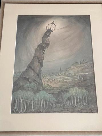Aquarel J.P. Coenraads. beschikbaar voor biedingen