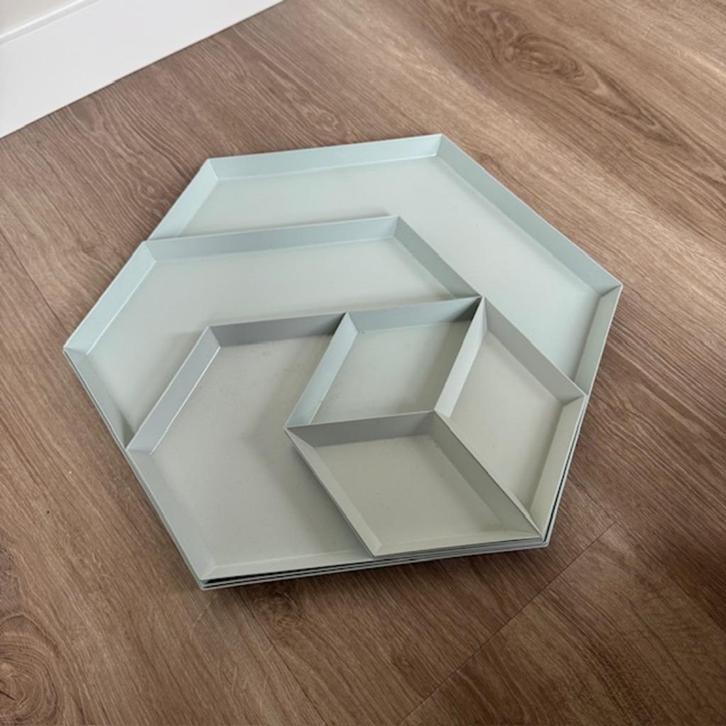 HAY Kaleido Set Grijs - Clara von Zweigbergk, Huis en Inrichting, Woonaccessoires | Schalen en Manden, Gebruikt, Schaal, Overige vormen