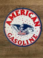 Mooi Emaille reclamebord American Gasoline., Ophalen of Verzenden, Zo goed als nieuw, Reclamebord