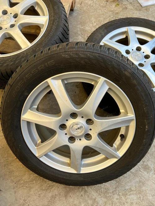 OPEL INSIGNIA ENZO W SILVER VELGEN 205/55 R 16 INCH | WINTER, Auto-onderdelen, Banden en Velgen, Banden en Velgen, Winterbanden