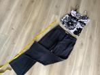 Studio annelies flair bonded travelstof broek L met top, Kleding | Dames, Studio Anneloes, Zwart, Maat 46/48 (XL) of groter, Ophalen of Verzenden