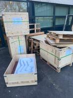 GRATIS UITZOEKEN pallets en pallets bakken, Doe-het-zelf en Verbouw, Kratten en Dozen, Ophalen, 100 cm of meer, 60 cm of meer