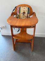 Vintage houten kinderstoel - Tripp Trapp voorloper, Ophalen, Gebruikt, Meegroeistoel, Gordel(s)