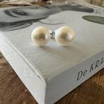 Zoetwaterparel oorbellen 10mm zilver 925, Ophalen of Verzenden, Nieuw, Zilver