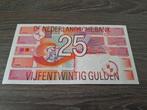 Bijna UNC biljet 25 gulden Roodborstje, 1989, Postzegels en Munten, Bankbiljetten | Nederland, Ophalen of Verzenden, 25 gulden
