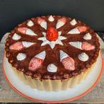 Zeer grote en puntgave taartschaal met deksel,, Ophalen of Verzenden