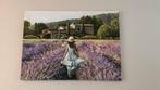 Canvas “Door het Lavendelveld” 116x84cm, Huis en Inrichting, Woonaccessoires | Schilderijen, Tekeningen en Foto's, 125 cm of meer