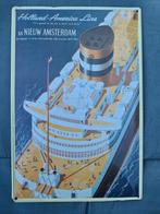 Holland America Lijn  - Reclamebord van blik, Ophalen of Verzenden, Gebruikt, Reclamebord
