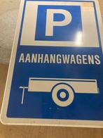 Parkeerbord Aanhangwagens, Gebruikt, T, T, Ophalen of Verzenden