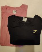 Gymshark roze en zwart fitness shirts, mt XXL, vaste prijzen, Ophalen of Verzenden, Zo goed als nieuw, Maat 46/48 (XL) of groter