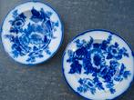 2 antieke borden blauw wit, Antiek en Kunst, Antiek | Servies los, Ophalen of Verzenden