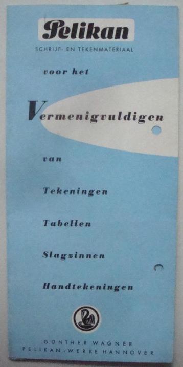 Folder Pelikan Günther Wagner Hannover Schrijf- en tekenmate beschikbaar voor biedingen