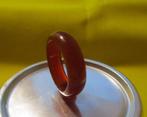 Bandring rode agaat Ø 17,4 mm, Sieraden, Tassen en Uiterlijk, Ringen, Overige materialen, Verzenden, Nieuw, 17 tot 18