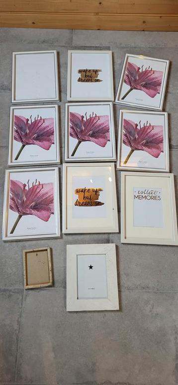 Fotolijsten Set: 21x30, 13x18 & 10x15 - 11 stuks beschikbaar voor biedingen