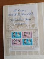 Velletjes postzegels huwelijk prins Charles en prinses Diana, Verzamelen, Koninklijk Huis en Royalty, Nieuw, Postzegel(s) of Munt(en)
