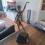 Bronzen Beeld Revuedanseres van Aldo Vitaleh 28 cm groot, Antiek en Kunst, Antiek | Koper en Brons, Ophalen of Verzenden