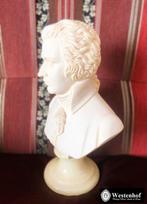 Gesigneerd componist buste Mozart borstbeeld op onyx, Ophalen of Verzenden, Gebruikt, Mens