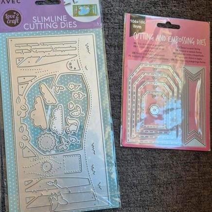 Diverse snijmallen voor kaarten maken, Hobby en Vrije tijd, Scrapbooking, Zo goed als nieuw, Frame of Mal, Overige merken, Ophalen of Verzenden