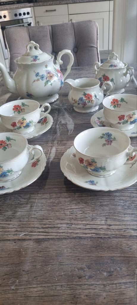 Schonewald Porselein Theeservies - Compleet, Antiek en Kunst, Antiek | Porselein, Ophalen of Verzenden
