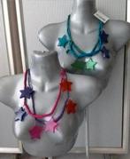 Manouk - houten ketting met transparante sterren, Overige materialen, Verstelbaar, Overige kleuren, Verzenden