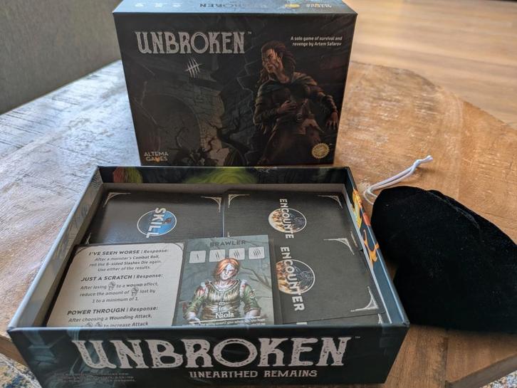 Unbroken - Zo goed als nieuw, Hobby en Vrije tijd, Gezelschapsspellen | Bordspellen, Zo goed als nieuw, Ophalen of Verzenden