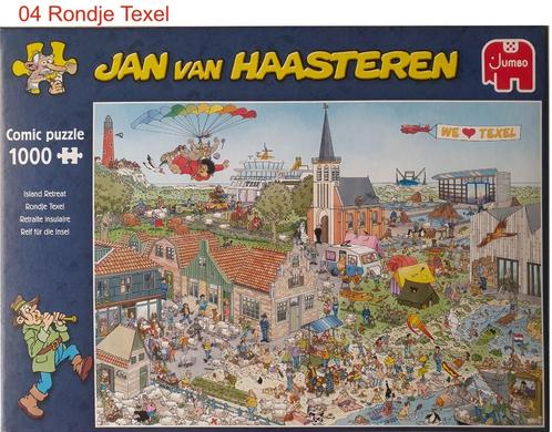 Puzzels Jan van Haasteren 1000 stukjes, Hobby en Vrije tijd, Denksport en Puzzels, Zo goed als nieuw, Legpuzzel, 500 t/m 1500 stukjes