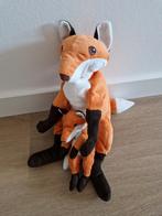 Knuffel vos met baby Ikea Vandring Rav oranje wit K9353, Ophalen of Verzenden, Zo goed als nieuw, Overige typen