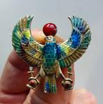 Miyamoto-Shoko Japan zilver + emaille broche: Egyptisch 1965, Ophalen of Verzenden, Zilver, Broche