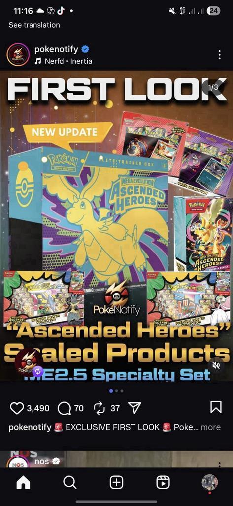 Ascended Heroes PRE ORDER, Hobby en Vrije tijd, Verzamelkaartspellen | Pokémon, Nieuw, Ophalen of Verzenden