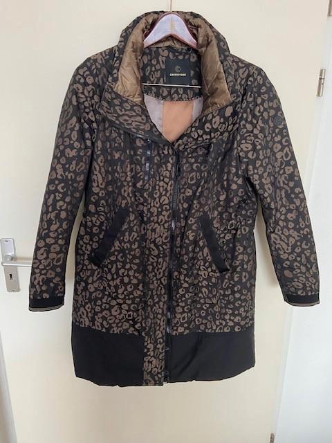 Exclusieve Creenstone winterjas maat 44, Kleding | Dames, Jassen | Winter, Zo goed als nieuw, Maat 42/44 (L), Zwart, Verzenden