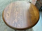 Massief eikenhouten tafelblad van 1mtr doorsnee 6cm dik, Ophalen, Gebruikt, 50 tot 100 cm, 100 tot 150 cm