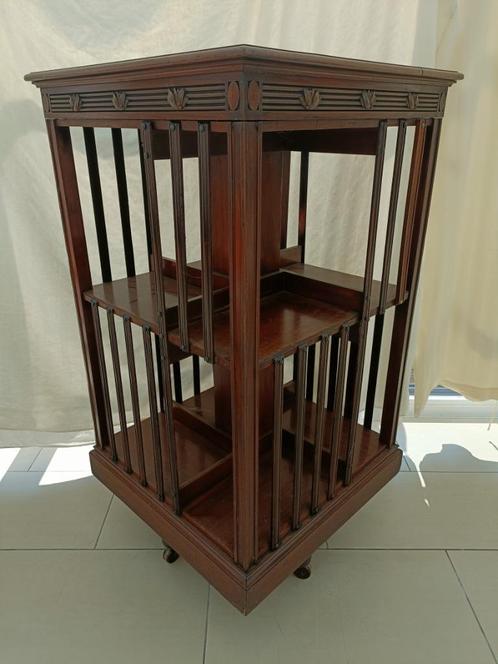 Mooie houten XXL boekenmolen, antieke grote boekenkast op wi, Huis en Inrichting, Kasten | Boekenkasten, Gebruikt, 50 tot 100 cm