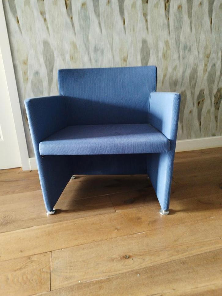 Cappellini Supersoft fauteuil - Showroommodel, Huis en Inrichting, Stoelen, Zo goed als nieuw, Eén, Kunststof, Blauw, Ophalen of Verzenden