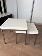 Witte Bijzettafeltjes - Set van 2, Ophalen, Minder dan 45 cm, Minder dan 55 cm, Gebruikt