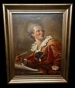 Zelfportret FRAGONARD 18E, Antiek en Kunst, Kunst | Schilderijen | Klassiek, Ophalen of Verzenden